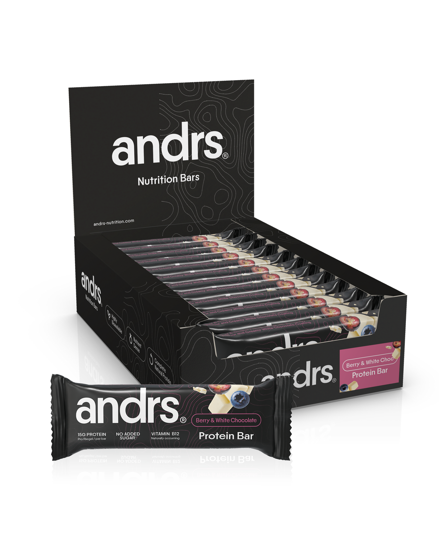andrs Protein Bar - Berry & White Chocolate | COMING SOON