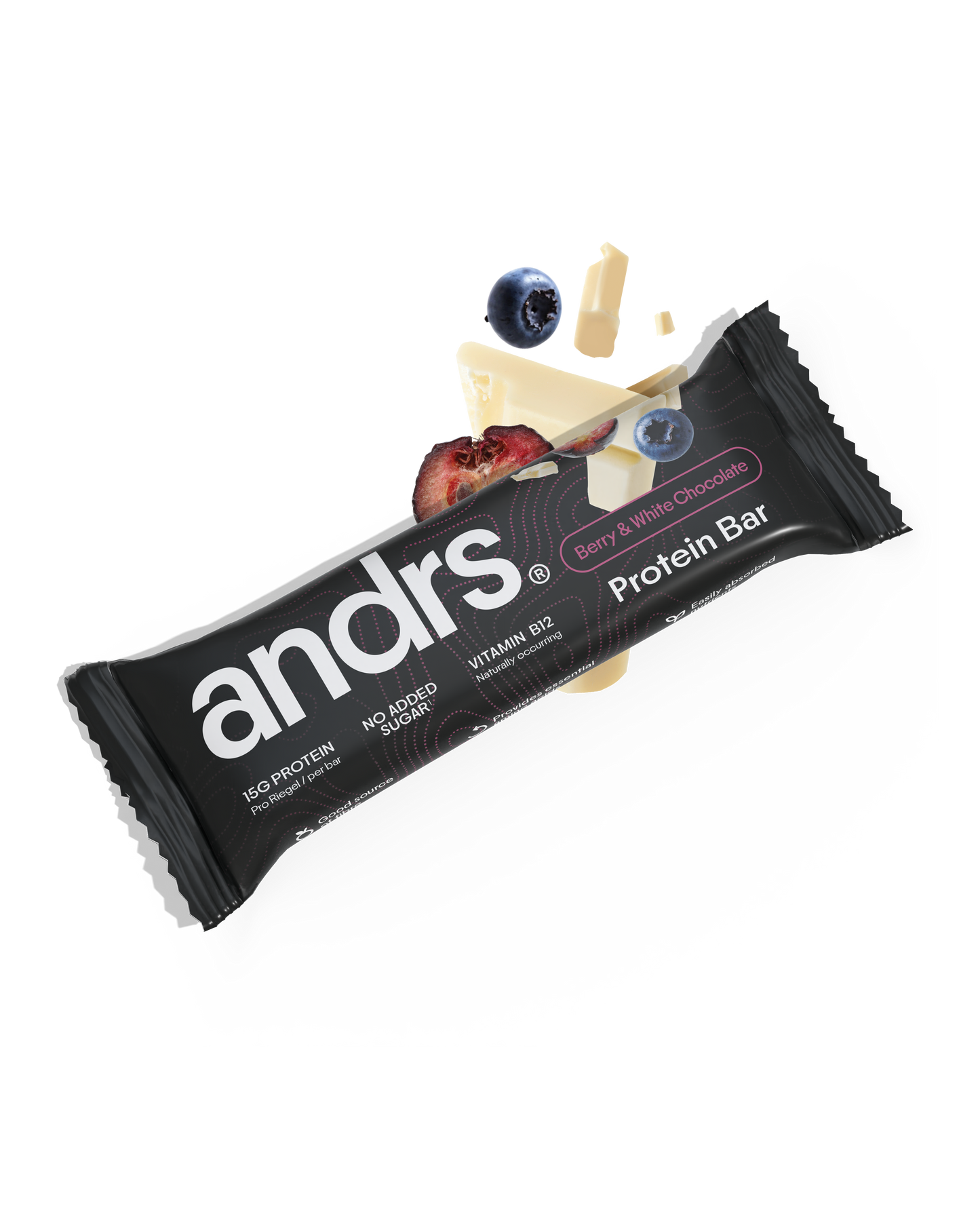 andrs Protein Bar - Berry & White Chocolate