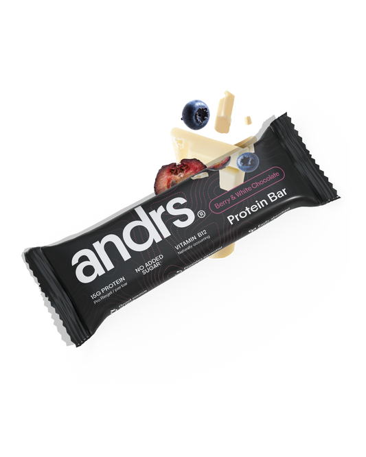 andrs Protein Bar - Berry & White Chocolate